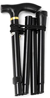 Cane Voor Ouderen Telescopische Trek Wandelen Ultralight Wandelstokken Wandelen Outdoor Wandelstok Draagbare Kruk Sticks zwart