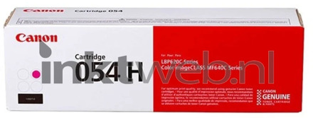 Canon 054 H Toner Magenta (Hoge capaciteit)