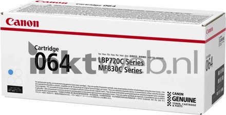 Canon 064 toner cartridge cyaan (origineel)