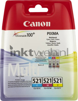 Canon cartridge voordeelpak CLI-521 3CL