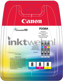 Canon cartridge voordeelpak CLI8 3CL