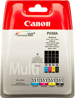 Canon CLI-551 multipack Inkt Zwart