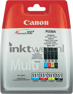 Canon CLI-551 multipack Inkt Zwart