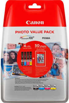 Canon CLI-551XL Cartridges Combo Pack