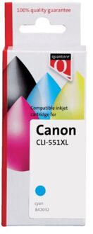 Canon Inkcartridge quantore canon cli-551xl blauw