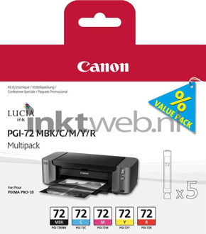 Canon inktcartridge PGI-72, 5 kleuren, pagina's - OEM: 6402B009