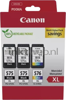 Canon Origineel Canon PG-575XL 2x/CL-576XL Multipack zwart en kleur