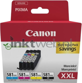 Canon Origineel XXL Canon CLI-581XXL 4-pack zwart en kleur