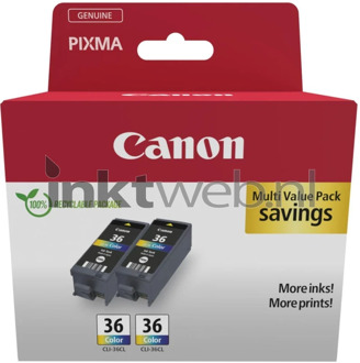 Canon Pak met 2 kleureninktcartridges - CANON - CLI-36 CL - Inkjet - 12 ml