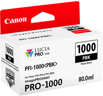 Canon pfi-1000 ink tank photo black Inkt Zwart