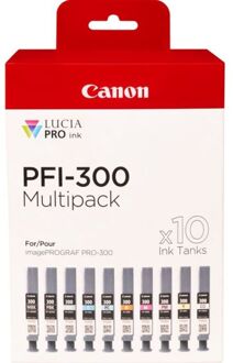 Canon PFI-300 Multipack zwart en kleur cartridge
