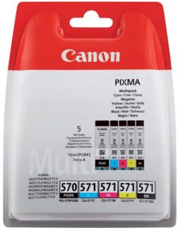 Canon PGI-570 en CLI-571 multipack Inkt Zwart