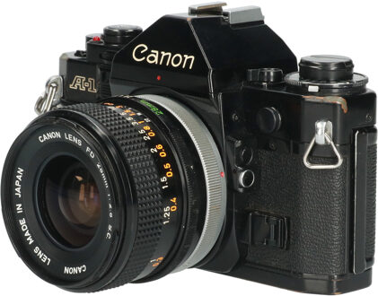 Canon Tweedehands Canon A-1 met FD 28mm f/2.8 chrome nose CM5225