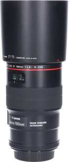 Canon Tweedehands Canon EF 100mm f/2.8L IS Macro USM CM3951 Zwart