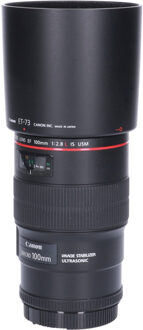 Canon Tweedehands Canon EF 100mm f/2.8L IS Macro USM CM4613 Zwart