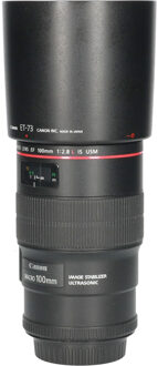Canon Tweedehands Canon EF 100mm f/2.8L IS Macro USM CM4871 Zwart