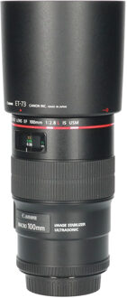 Canon Tweedehands Canon EF 100mm f/2.8L IS Macro USM CM5876 Zwart