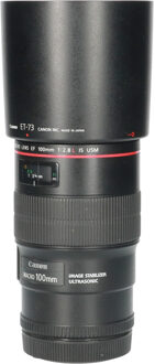Canon Tweedehands Canon EF 100mm f/2.8L IS Macro USM CM6278 Zwart