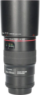 Canon Tweedehands Canon EF 100mm f/2.8L IS Macro USM CM6307 Zwart