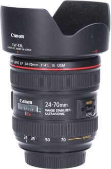 Canon Tweedehands Canon EF 24-70mm f/4.0L IS USM CM3695 Zwart
