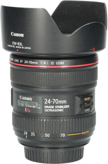 Canon Tweedehands Canon EF 24-70mm f/4.0L IS USM CM6289 Zwart