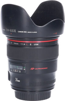 Canon Tweedehands Canon EF 24mm f/1.4L II USM CM2880 Zwart
