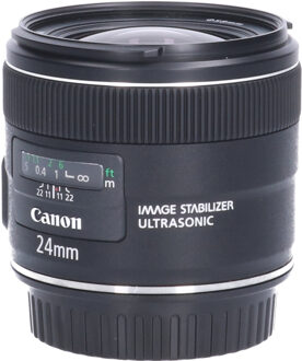 Canon Tweedehands Canon EF 24mm f/2.8 IS USM CM2893 Zwart