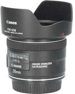 Canon Tweedehands Canon EF 28mm f/2.8 IS USM CM6463 Zwart