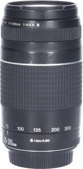 Canon Tweedehands Canon EF 75-300mm f/4.0-5.6 III DC CM1176 Zwart