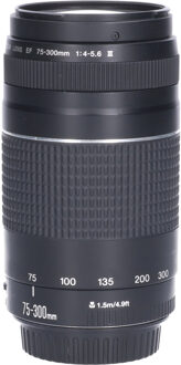 Canon Tweedehands Canon EF 75-300mm f/4.0-5.6 III DC CM3630 Zwart