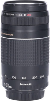 Canon Tweedehands Canon EF 75-300mm f/4.0-5.6 III USM CM3469 Zwart