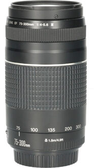Canon Tweedehands Canon EF 75-300mm f/4.0-5.6 III USM CM4651 Zwart