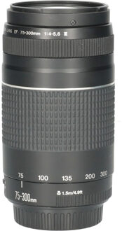 Canon Tweedehands Canon EF 75-300mm f/4.0-5.6 III USM CM4715 Zwart