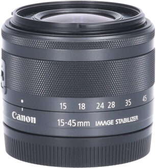 Canon Tweedehands Canon EF-M 15-45mm f/3.5-6.3 IS STM - Zwart CM0725