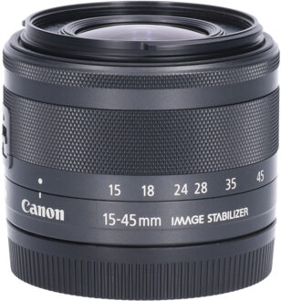Canon Tweedehands Canon EF-M 15-45mm f/3.5-6.3 IS STM - Zwart CM1255