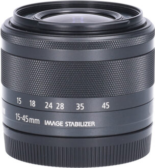 Canon Tweedehands Canon EF-M 15-45mm f/3.5-6.3 IS STM - Zwart CM1560