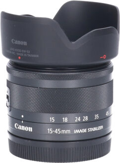 Canon Tweedehands Canon EF-M 15-45mm f/3.5-6.3 IS STM - Zwart CM3420