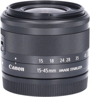Canon Tweedehands Canon EF-M 15-45mm f/3.5-6.3 IS STM - Zwart CM3764