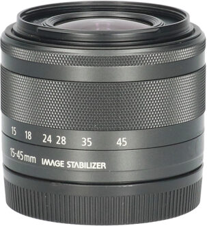 Canon Tweedehands Canon EF-M 15-45mm f/3.5-6.3 IS STM - Zwart CM4774