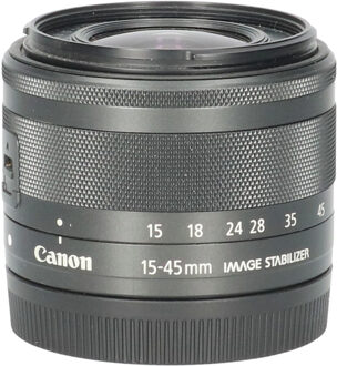 Canon Tweedehands Canon EF-M 15-45mm f/3.5-6.3 IS STM - Zwart CM4796