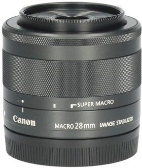 Canon Tweedehands Canon EF-M 28mm f/3.5 Macro IS STM CM5268 Zwart