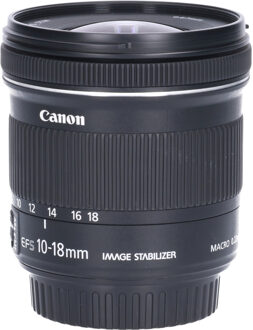 Canon Tweedehands Canon EF-S 10-18mm f/4.5-5.6 IS STM CM1519 Zwart