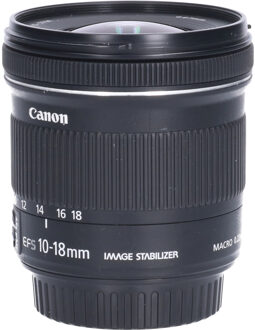 Canon Tweedehands Canon EF-S 10-18mm f/4.5-5.6 IS STM CM3103 Zwart