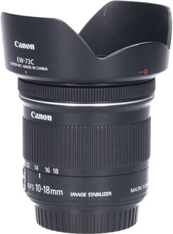 Canon Tweedehands Canon EF-S 10-18mm f/4.5-5.6 IS STM CM3348 Zwart