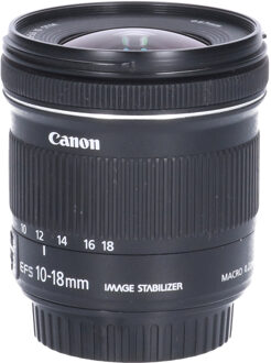 Canon Tweedehands Canon EF-S 10-18mm f/4.5-5.6 IS STM CM5074 Zwart