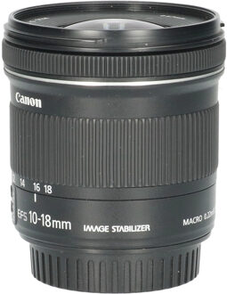 Canon Tweedehands Canon EF-S 10-18mm f/4.5-5.6 IS STM CM5115 Zwart