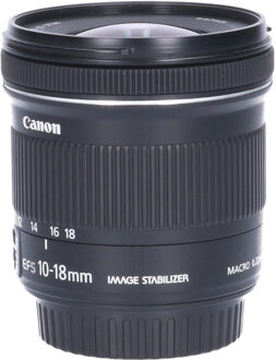 Canon Tweedehands Canon EF-S 10-18mm f/4.5-5.6 IS STM CM9744 Zwart