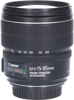 Canon Tweedehands Canon EF-S 15-85mm f/3.5-5.6 IS USM CM0984 Zwart