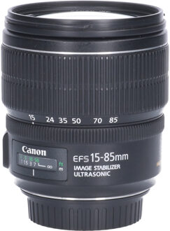 Canon Tweedehands Canon EF-S 15-85mm f/3.5-5.6 IS USM CM2059 Zwart