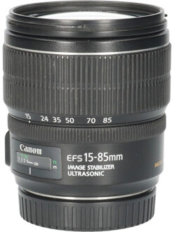 Canon Tweedehands Canon EF-S 15-85mm f/3.5-5.6 IS USM CM5285 Zwart